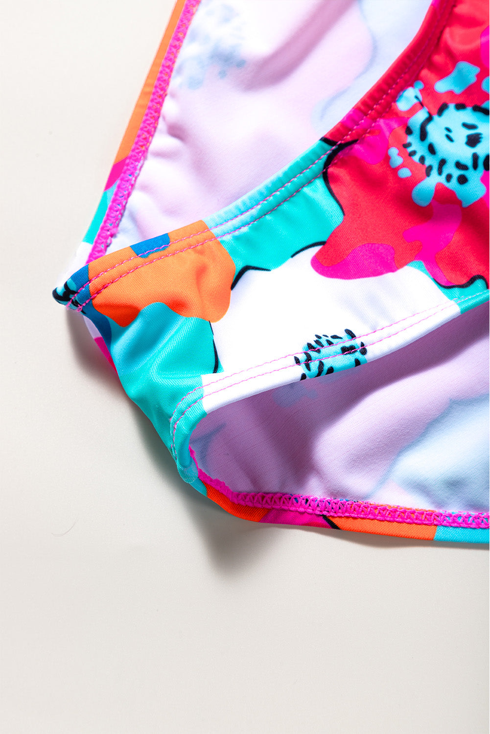 Cropped Swim Top and Floral Bottoms Set - Pahabu - Women's Clothing & Shop