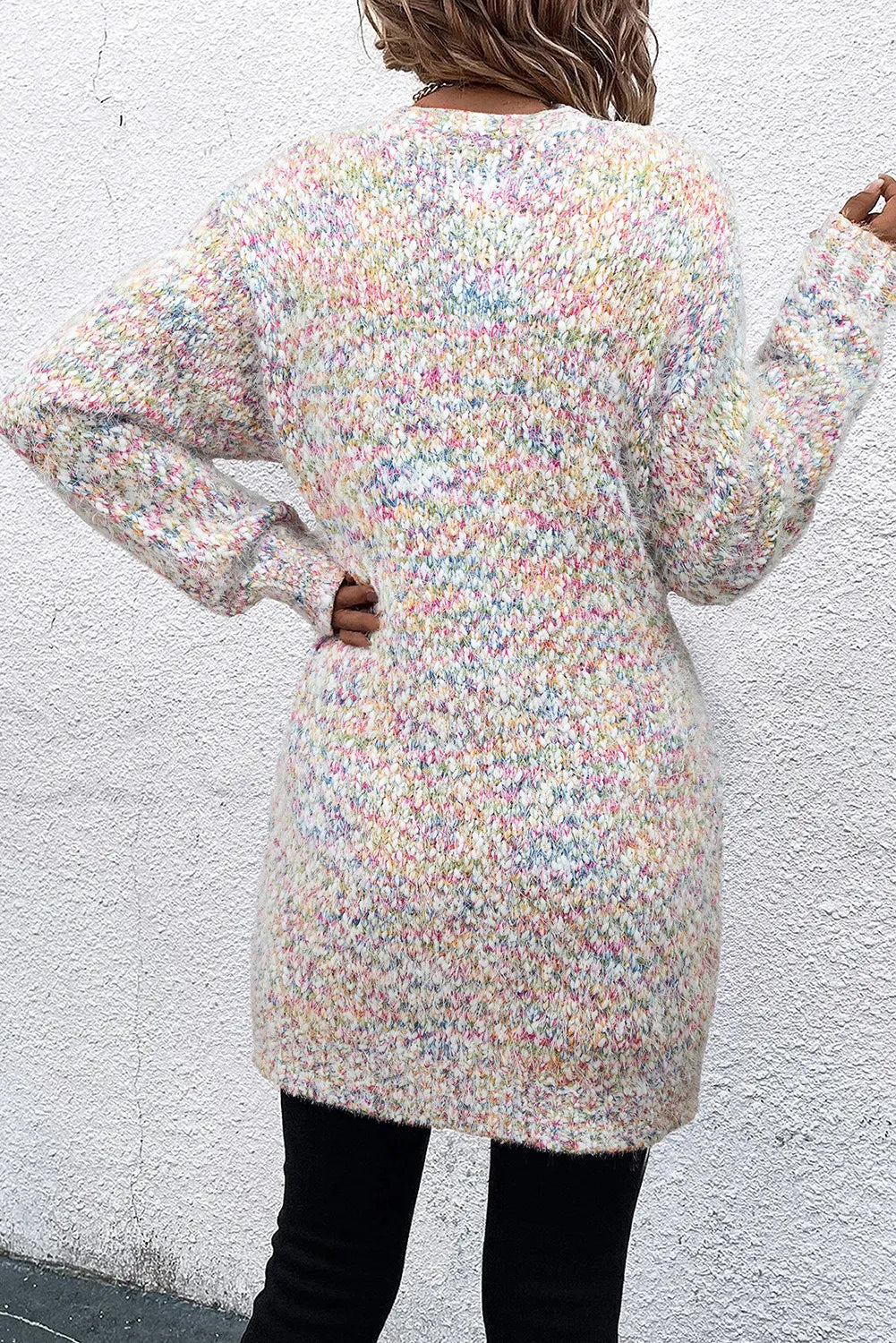 Pocketed Open Front Long Sleeve Cardigan - Pahabu - Women's Clothing & Shop
