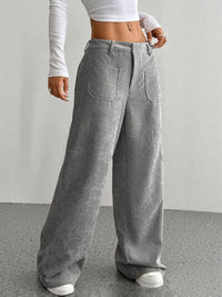 Wide Leg Pants with Pockets - Pahabu - Women's Clothing & Shop