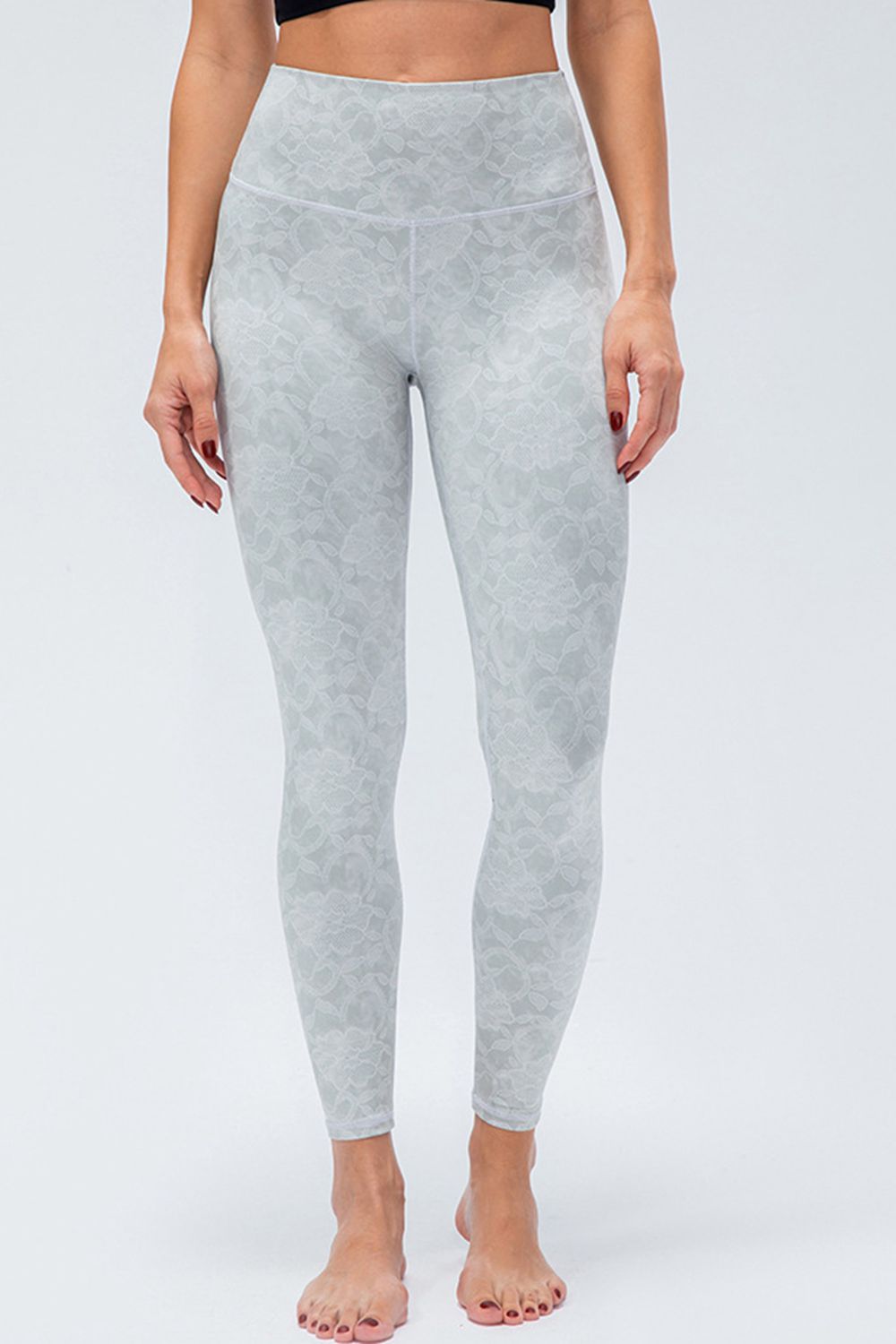 Wide Waistband Slim Fit Active Leggings - Pahabu - Women's Clothing & Shop