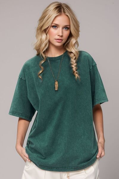Basic Bae Round Neck Half Sleeve T-Shirt - Pahabu - Women's Clothing & Shop