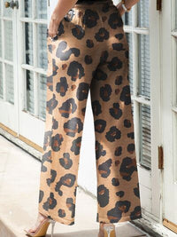 Leopard Wide Leg Pants - Pahabu - Women's Clothing & Shop