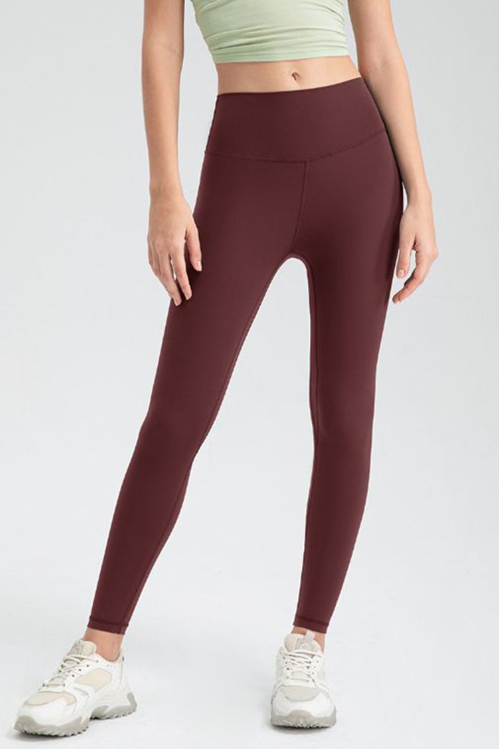 Wide Waistband Slim Fit Active Leggings - Pahabu - Women's Clothing & Shop