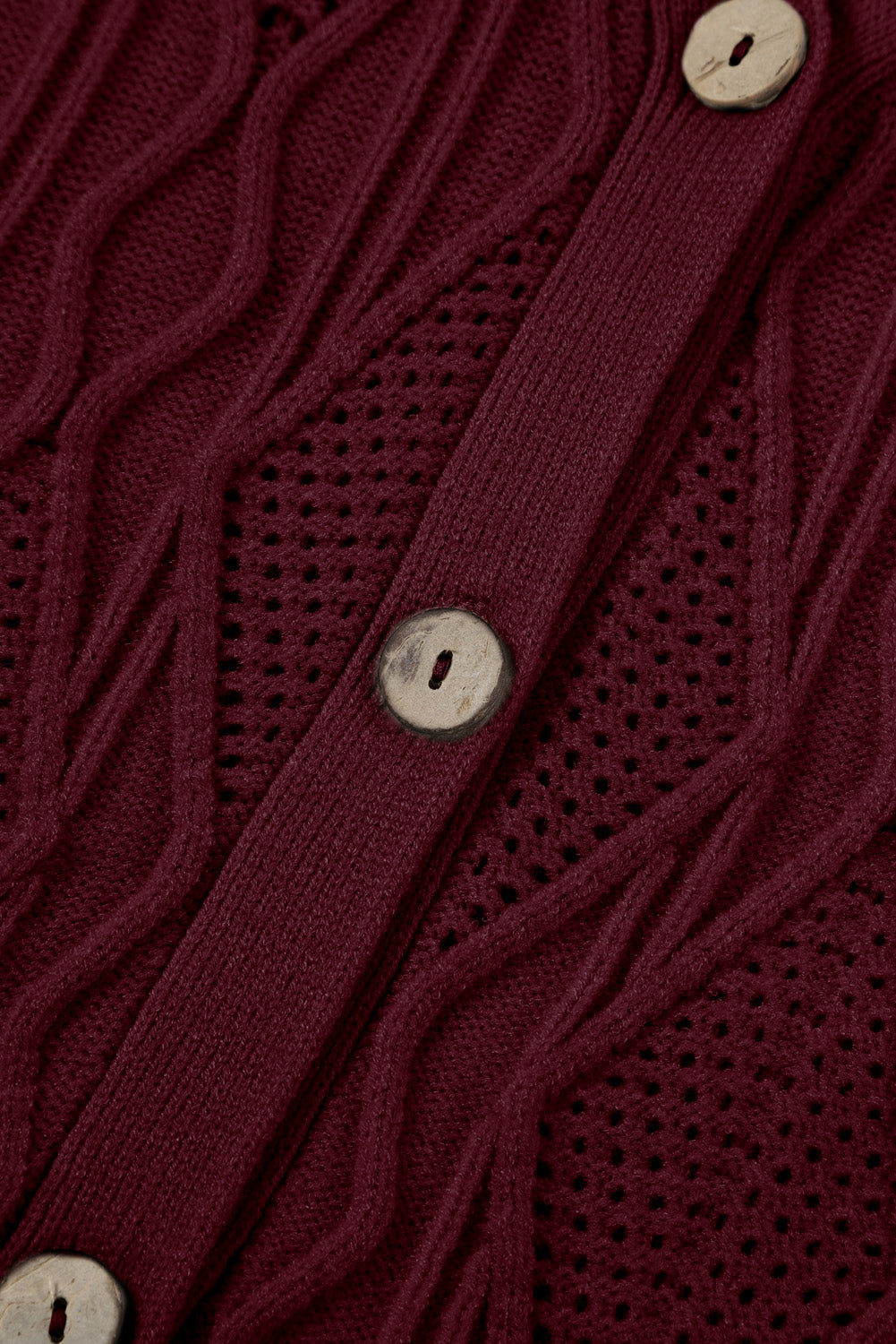 Plus Size Cable-Knit Button Up Sweater - Pahabu - Women's Clothing & Shop