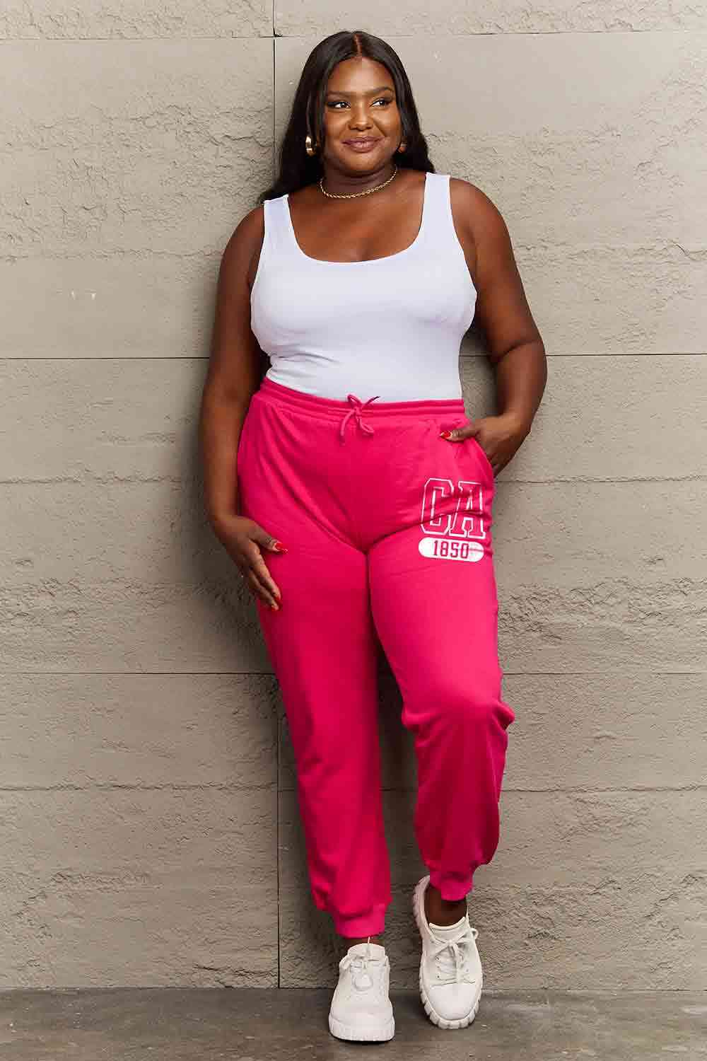 Simply Love Simply Love Full Size CA 1850 Graphic Joggers - Pahabu - Women's Clothing & Shop