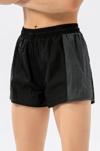 Color Block Drawstring Active Shorts - Pahabu - Women's Clothing & Shop