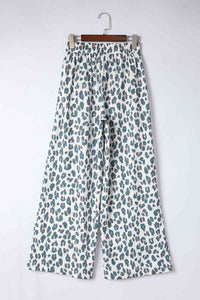 Leopard Drawstring Waist Culottes - Pahabu - Women's Clothing & Shop