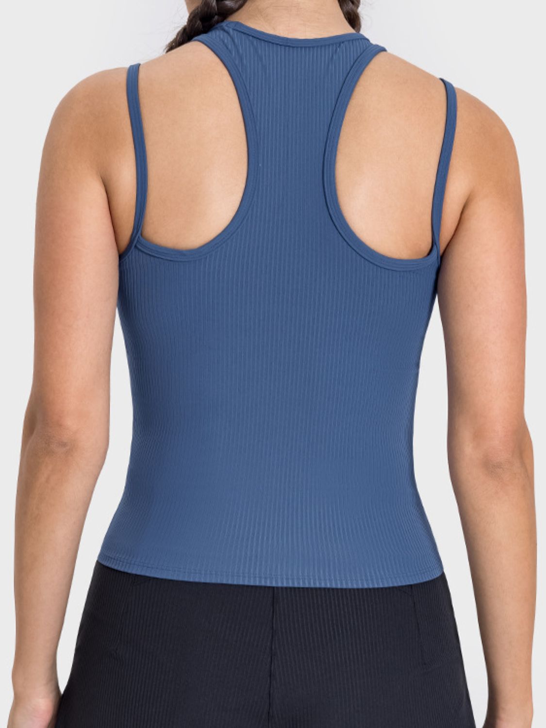Millennia Cutout Round Neck Racerback Active Tank - Pahabu - Women's Clothing & Shop