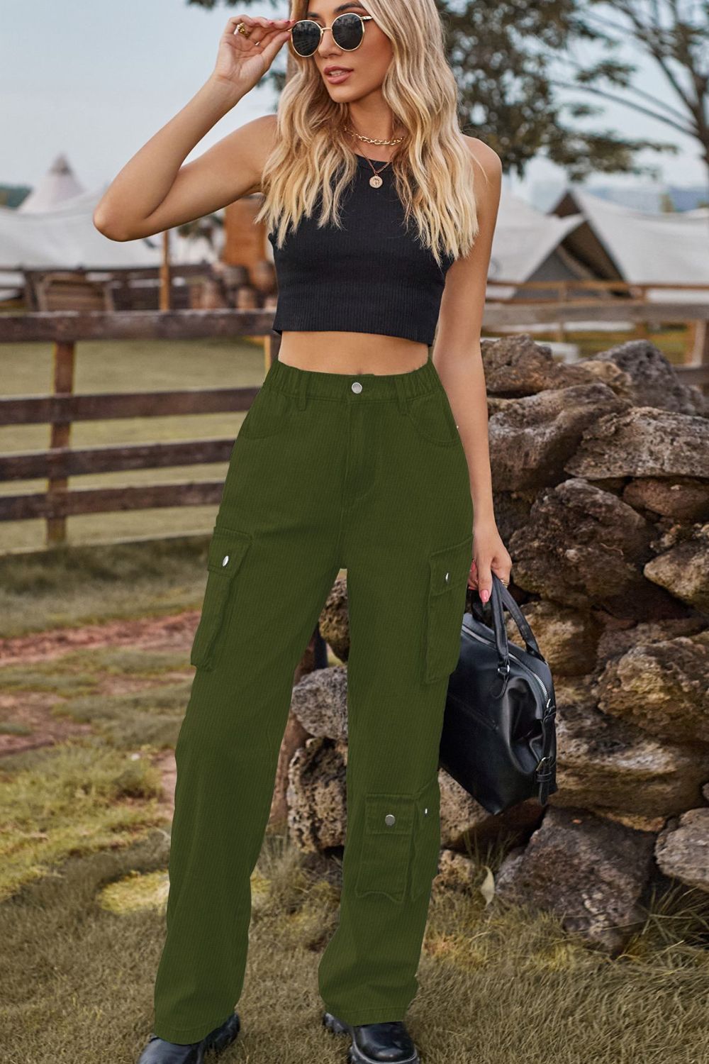 Loose Fit Long Jeans with Pockets - Pahabu - Women's Clothing & Shop