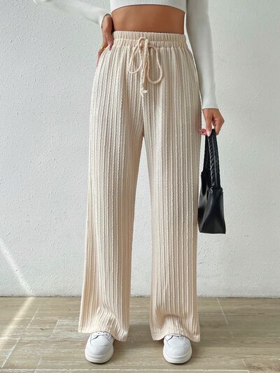 Honey Drawstring Wide Leg Pants - Pahabu - Women's Clothing & Shop