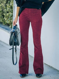 High Waist Bootcut Pants - Pahabu - Women's Clothing & Shop
