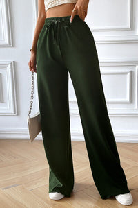 Devine Drawstring Wide Leg Pants with Pocketed - Pahabu - Women's Clothing & Shop