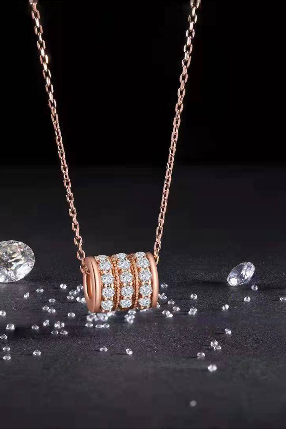 Moissanite 925 Sterling Silver Necklace - Pahabu - Women's Clothing & Shop