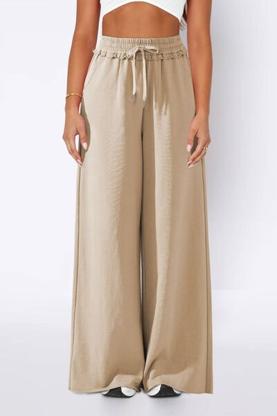 High Waist Wide Leg Pants - Pahabu - Women's Clothing & Shop