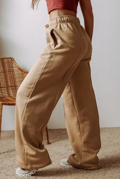 Drawstring Wide Leg Pants with Pockets - Pahabu - Women's Clothing & Shop
