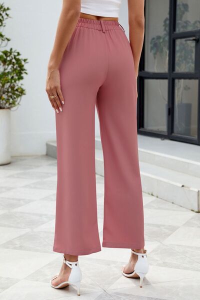 Pocketed High Waist Pants - Pahabu - Women's Clothing & Shop