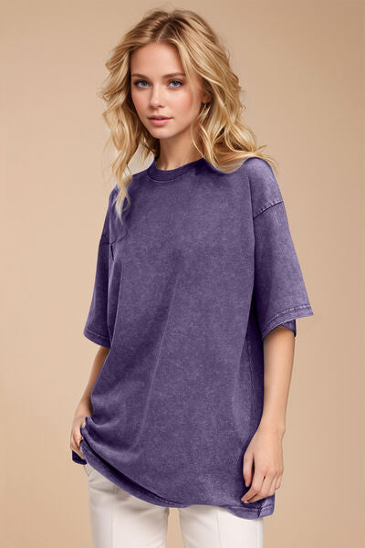 Basic Bae Round Neck Half Sleeve T-Shirt - Pahabu - Women's Clothing & Shop