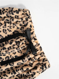 Leopard Wide Leg Plush Pants - Pahabu - Women's Clothing & Shop