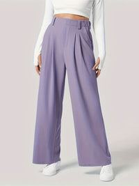 Wide Leg Pants with Pockets - Pahabu - Women's Clothing & Shop