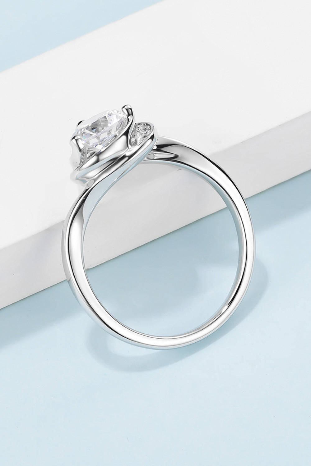 1 Carat Moissanite 925 Sterling Silver Heart Ring - Pahabu - Women's Clothing & Shop