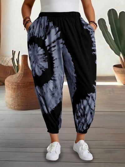 Tie-Dye Elastic Waist Pants - Pahabu - Women's Clothing & Shop