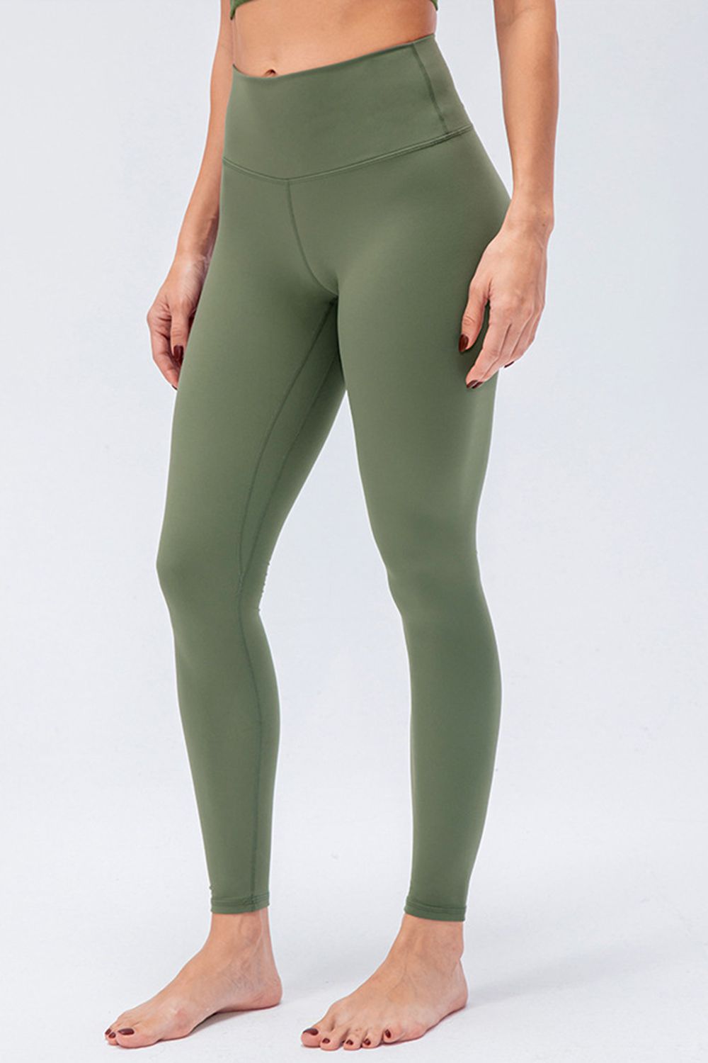 Wide Waistband Slim Fit Active Leggings - Pahabu - Women's Clothing & Shop
