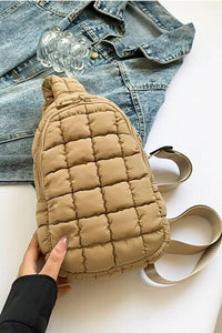 Quilted Nylon Crossbody Bag - Pahabu - Women's Clothing & Shop