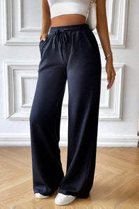 Devine Drawstring Wide Leg Pants with Pocketed - Pahabu - Women's Clothing & Shop