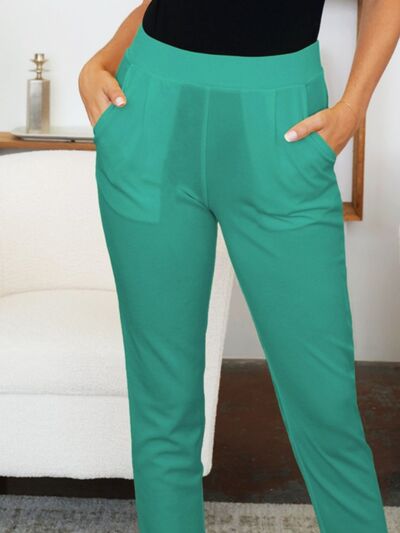 FAM-FAM Pocketed High Waist Skinny Pants - Pahabu - Women's Clothing & Shop