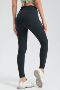 Wide Waistband Slim Fit Active Leggings - Pahabu - Women's Clothing & Shop