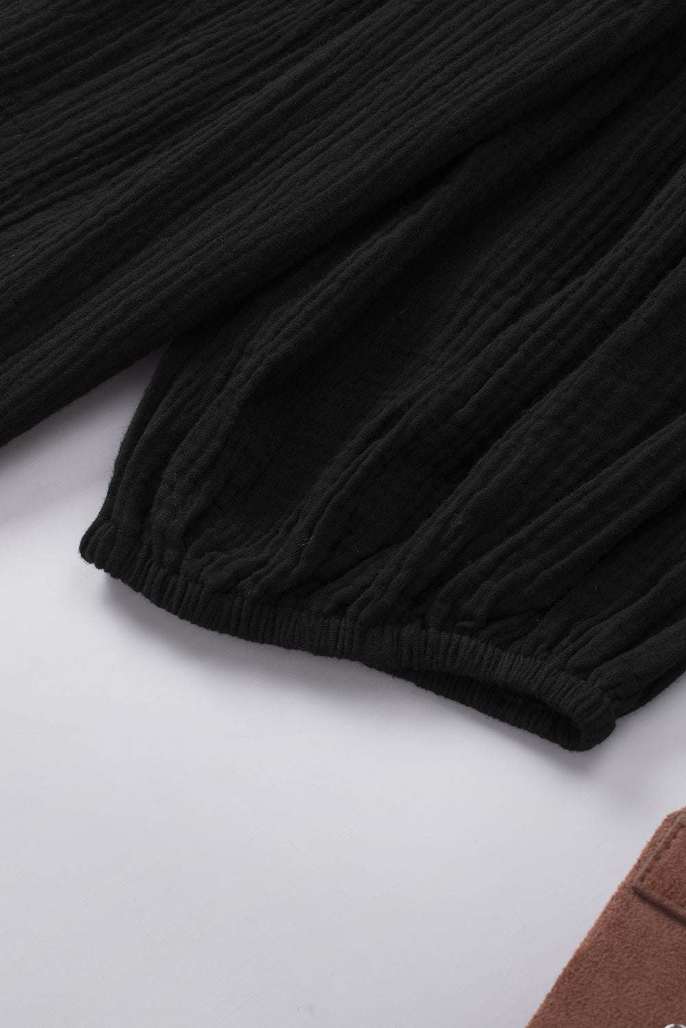 Dropped Shoulder V-Neck Blouse - Pahabu - Women's Clothing & Shop
