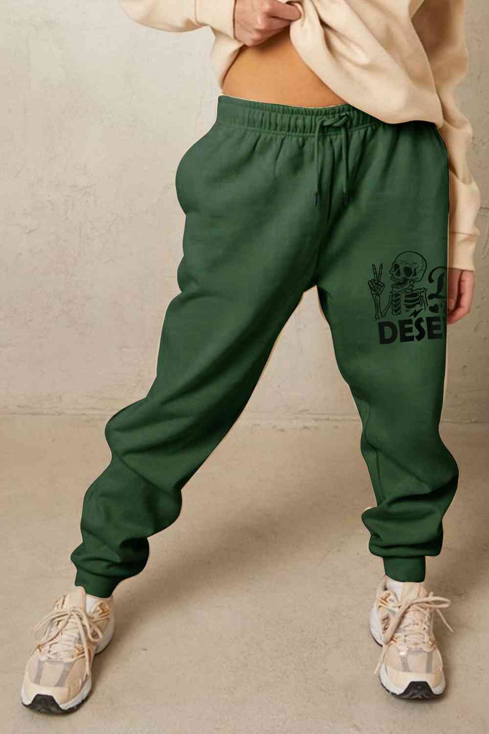 Simply Love Full Size HAVE THE DAY YOU DESERVE Graphic Sweatpants - Pahabu - Women's Clothing & Shop