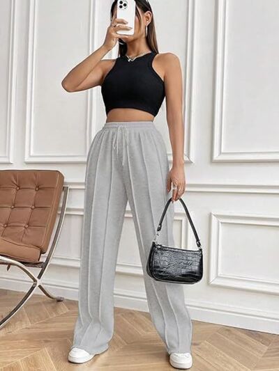 Drawstring Wide Leg Pants with Pockets - Pahabu - Women's Clothing & Shop