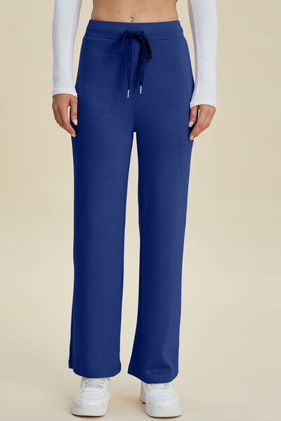Basic Bae Full Size Air Scuba Drawstring Wide Leg Pants - Pahabu - Women's Clothing & Shop