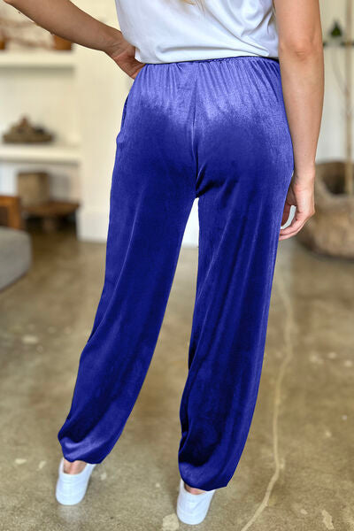 FAM-FAM Pocketed Elastic Waist Joggers - Pahabu - Women's Clothing & Shop