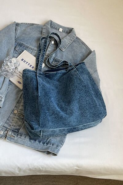 Medium Denim Tote Bag - Pahabu - Women's Clothing & Shop