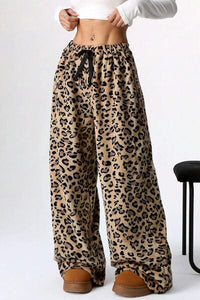 Leopard Wide Leg Pants - Pahabu - Women's Clothing & Shop