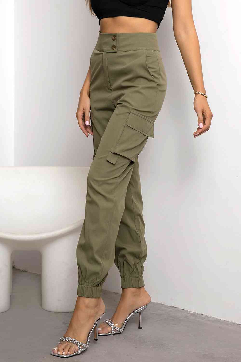 High Waist Cargo Pants - Pahabu - Women's Clothing & Shop