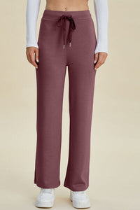 Basic Bae Full Size Air Scuba Drawstring Wide Leg Pants - Pahabu - Women's Clothing & Shop