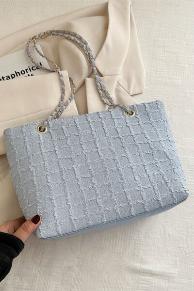 Polyester Texture Chain Tote bag - Pahabu - Women's Clothing & Shop