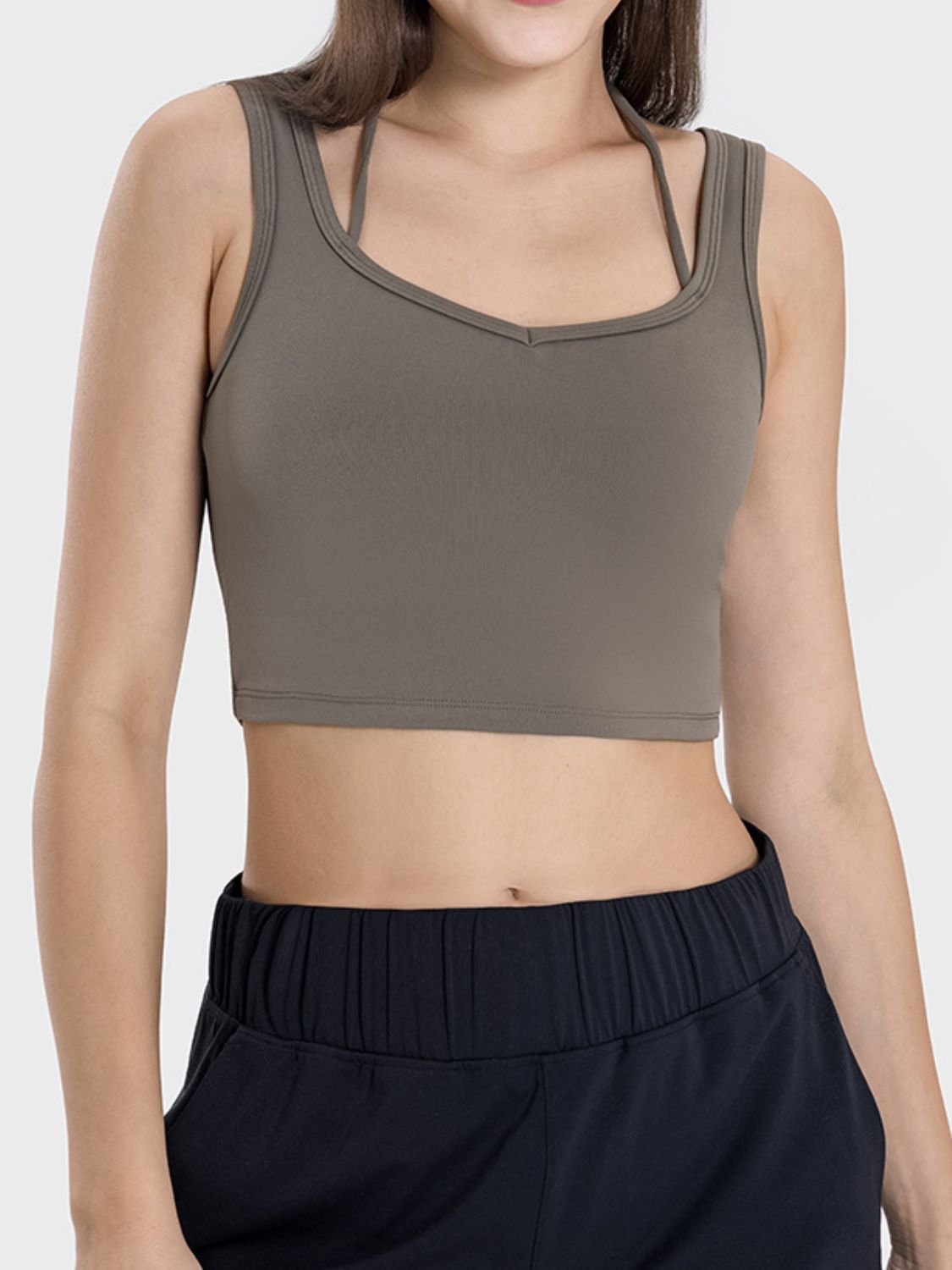 Millennia Crisscross Square Neck Active Tank - Pahabu - Women's Clothing & Shop