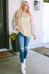 Waffle-Knit Balloon Sleeve Blouse - Pahabu - Women's Clothing & Shop