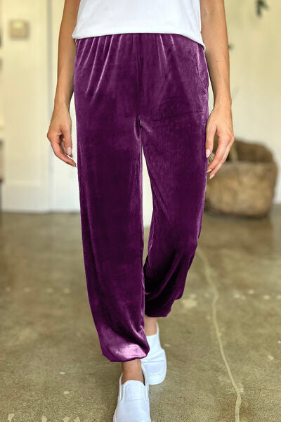 FAM-FAM Pocketed Elastic Waist Joggers - Pahabu - Women's Clothing & Shop