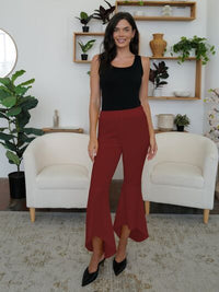 FAM-FAM High-Low Bootcut Pants - Pahabu - Women's Clothing & Shop