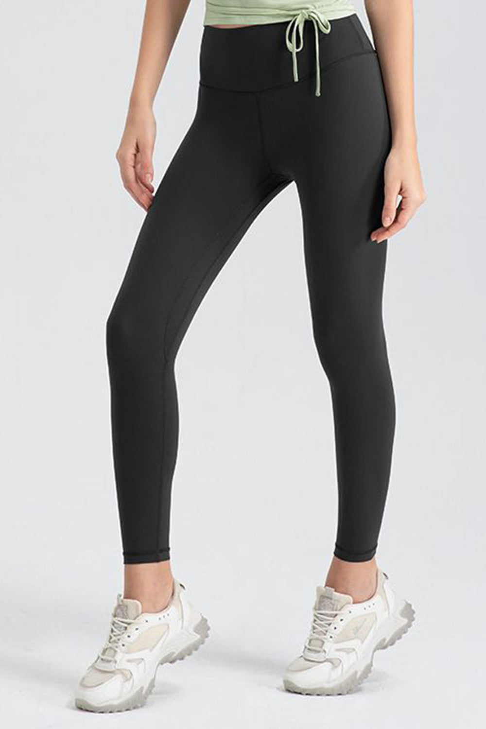 Wide Waistband Slim Fit Active Leggings - Pahabu - Women's Clothing & Shop