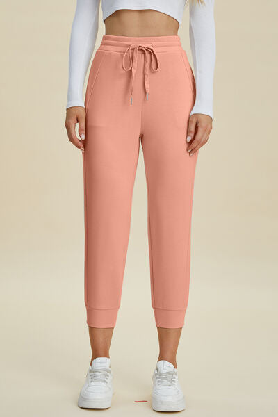Basic Bae Full Size Air Scuba Drawstring High Waist Cropped Pants - Pahabu - Women's Clothing & Shop