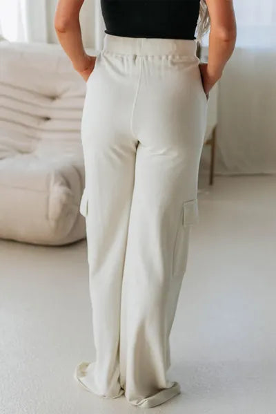 Drawstring High Waist Pants with Pockets - Pahabu - Women's Clothing & Shop