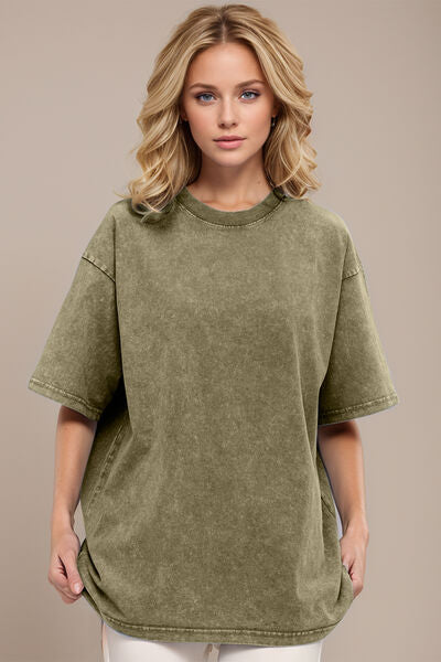 Basic Bae Round Neck Half Sleeve T-Shirt - Pahabu - Women's Clothing & Shop