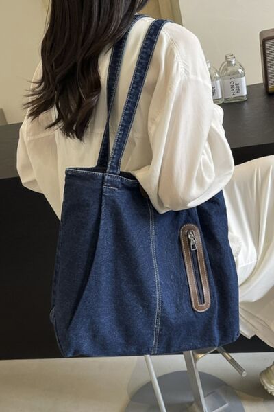 Medium Denim Tote Bag - Pahabu - Women's Clothing & Shop