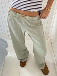 Elastic Waist Wide Leg Pants - Pahabu - Women's Clothing & Shop